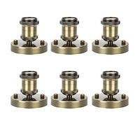 Lalafancy Edison Douille De Lampe E27 Vintage Adaptateur Lumière Socket Rétro Lustre Sans Fil En Céramique à L'intérieur, 6 Pack, Bronze