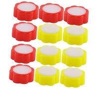 LALAFINA 1 Jeu Éponge Humidificatrice Pour Doigts Outils De Comptage Financier Pour Bureau Accessoires De Comptabilité Pratiques Rouge Et Jaune Pour Trésoriers Et Caissiers 12 Pièces