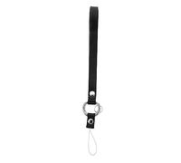 LALAFINA 1 pièce Dragonne de Poignet Pratique pour Téléphone et Caméra Lanière Noir avec Anneau pour Accessoires