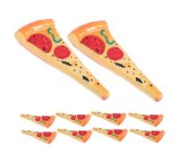 LALAFINA 10 pièces Lot de Stylos à Bille Forme Pizza Réaliste Stylos pour Garçon Fille Écriture Fluide Fournitures de Bureau Ludiques et Portables