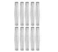 LALAFINA 10 pièces Ressort de Remplacement pour Sécateur de Précision Ressort Volute Renforcé pour Cisailles de Jardin Accessoires Robustes pour Coupe et Élagage Compatible Cisaille