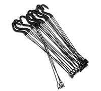 LALAFINA 10 Pièces Support de Pots de Fleurs Suspendus en Plastique Noir pour Plantes Vertes, Installation Facile Design Suspendu, pour Intérieur et Extérieur