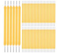 LALAFINA 100 Pièces Ampoule LED à Filament Dur 3v 38mm 120ma Éclairage Clair et Résistance à L'usure, Accessoire pour Lampe à Filament Jaune 2700k pour Maison et Dortoir