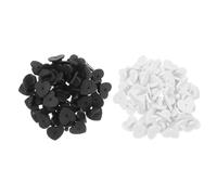 LALAFINA 100pcs Goupilles de Verrouillage Arrière en Plastique Forme de Cœur pour Pins, Accessoires Polyvalents pour Bricolage et Couture, Lot Pratique pour Loisirs Créatifs