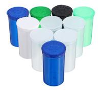 LALAFINA 10pcs Boîtes Pilules Étanches en Plastique Transparent Bouchons, Petit Conteneur Portable Facile à Transporter, pour Randonnée et Pêche Couleur Aléatoire