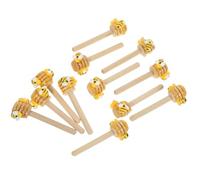 LALAFINA 12 pièces Décorations Abeille avec Bâtonnets Miel Cartoon Centre de Table Festif pour Fête Bee Day Ornements pour Plateau à Plusieurs Niveaux Décor Champêtre Printemps-