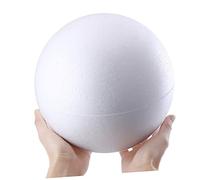 LALAFINA 15 Pièces Boules de Noël Mousse Blanche Accessoires Bricolage Garçon Fille Ornements Solides pour Décoration et Projet Éducatif Lot et Écologique