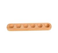 LALAFINA 1pc Plateau de Rangement Œufs en Bois Simple et Élégant pour Protection et Organisation, Support de Table Pouvant Contenir Jusqu'à 6 Œufs