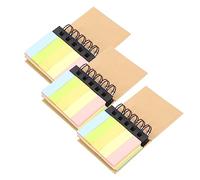 LALAFINA 2 Ensembles Bloc Notes À Spirale Pour Bureau Et École Cahiers Portables Multi Fonctions Idéaux Pour Utilisation Quotidienne Planification 3 Pièces * 2