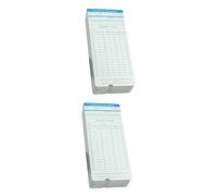 LALAFINA 2 Ensembles Cartes Pour Enregistrement Des Heures De Travail Couleurs Aléatoires Pour Des Employés Bureaux Usines Et Entrepôts Couleur Aléatoire 100 Feuilles*2