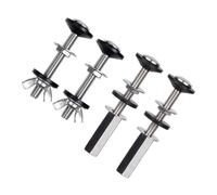 LALAFINA 2 paires Kit de Vis de Fixation pour Réservoir de Toilette Inoxydable avec Joints Caoutchouc Remplacement Pratique pour Abattant Wc Compatible Plupart des Cuvettes Facile à