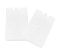 LALAFINA 2 Pièces Blocs Réfrigérants Réutilisables 400ml en PE, Blancs | Packs Légers et Portables, Couvercle Anti-fuite, Usage Multi-fonction, pour Légumes et Aliments, Restaurant