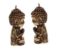 LALAFINA 2 pièces Breloques Bouddha Pendentifs Bijoux Miniatures Pour Collier Bracelet Porte Clés DIY Décoration