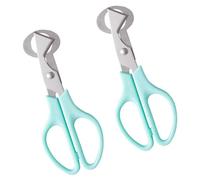 LALAFINA 2 Pièces Ciseaux à Œufs pour Découpe Précise de Caille en Acier Inoxydable Poignées Confortables, Outil Créatif et Pratique la Cuisine, Restaurant ou Bar