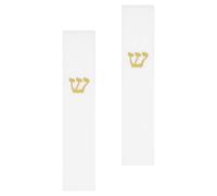 LALAFINA 2 Pièces Étui à Mezouza Décorative en Résine Blanche, Léger et Résistant, Protège Le Parchemin Sacré, pour Porte Juive Intérieure, Décoration Élégante de Maison Juive