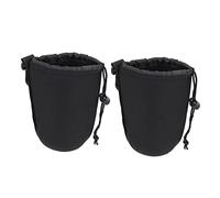 LALAFINA 2 Pièces Pochette pour Objectif Appareil Photo de Protection Thermique et Antichoc Souple et Imperméable pour Objectif DSLR