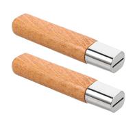 LALAFINA 2 Pièces Poignée de Bêche en Bois de Fer pour Couteaux Cuisine, Remplacement Facile, Matériau Métal Solide, Manche Confortable pour Usage Professionnel