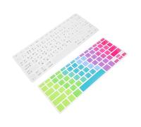 LALAFINA 2 pièces Protection Clavier Silicone Étanche pour PC Portable Film Clavier Arabe Éclaboussures et Rayures Lavable et Facile à Appliquer