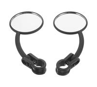 LALAFINA 2 Pièces Rétroviseur Rond pour Fauteuil Roulant et Scooter Électrique Fixation Réglable, Couverture Symétrique de Vision, en Plastique et Verre, Adapté aux Personnes Âgées