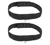 LALAFINA 2 Pièces Support de Pont de Nez pour Lunettes en Polyester et Métal, Bandeau Ajustable Noir pour Protection Douce et Récupération Après Rhinoplastie, Usage Quotidien et Social