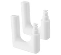 LALAFINA 2 Pièces Support de Tuyau pour Piscine avec Équilibrage de Pression, Plastique Blanc 11,5x10,9x2,9 Cm, Compatible Seau et Arrosage Jardin, pour Remplissage Piscine et Tâches
