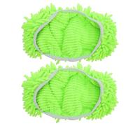 LALAFINA 2 Pièces Tampons de Balai Chenille Réutilisables pour Nettoyage Sol, Lavables, Hygiéniques, Compatibles avec Balais 45,3 X 11,5 Cm pour Parquet et Marbre