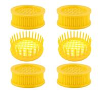 LALAFINA 20 Pièces Cage à Reines Abeilles, Cage Cellulaire D’élevage, Outil pour Apiculteurs, Plastique Jaune, , Équipement D’apiculture pour Élevage de Reines et Ponte