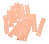LALAFINA 20 Pièces Plaque Électrode Sortie de Tension Fiable 0,8-2v en Cuivre Manuel D'utilisation Inclus pour Batterie à Eau Salée pour Expérience Scientifique Familiale