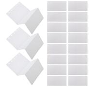 LALAFINA 20 Pièces Recharge de Feuilles Mobiles pour Classeur à 5 Anneaux en Papier Blanc Ligné, Triple Pli, pour Usage Scolaire et Bureau, Organisation Flexible et Prise de Notes