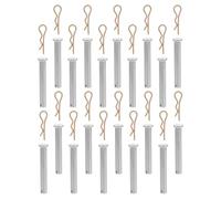 LALAFINA 20 Sets de Goupilles de Retenue en Acier Argenté pour Échafaudage, Installation Rapide et Connexion Sécurisée, Accessoires pour Structures de Construction