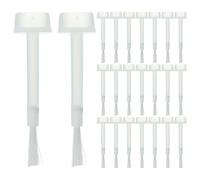 LALAFINA 200 Pinceaux à Vernis à Ongles Longs Ronds en Poils Doux, Outil de Manucure Professionnel, Accessoire de Rechange pour Vernis et Huile, Lot Pratique pour Nail Art