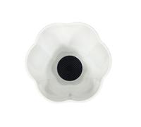 LALAFINA 24 Pièces Support en Maille en Plastique Noir pour Pot de Fleurs, Tapis de Drainage de 7,5cm, Protège la Terre et Facilite L'écoulement, pour Pots et Plantes