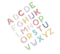 LALAFINA 26 pièces Pince à Trombone Décorative Forme de Lettres Colorées pour Marquer des Pages et Organiser des Documents Accessoire Pratique pour Bureau ou École