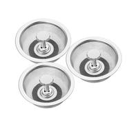 LALAFINA 3 pièces Filtre Évier Cuisine INOX Crépine Vidange Anti-colmatage Panier Vidange Résistant pour Lavabo et Évier Installation Facile pour Usage Domestique