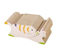 LALAFINA 3 Pièces Griffoir pour Chatons en Carton Ondulé, Lot de Trois | Design Alvéolé Moderne, Surface Texturée Dense, Usage Intérieur, Couleur Kaki, pour Foyers Multi Chats