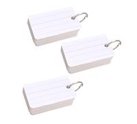 LALAFINA 3 Pièces Memo Cards Small Double Sided Lined English Vocabulary Notepads Portable For Students Office And Travel