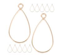 LALAFINA 30 Pendentifs à Lunette Creuse 30 Pièces en Alliage Or Forme Créative, Compact et Facile à Utiliser pour Création de Bijoux pour Atelier Bijoux Résine