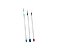 LALAFINA 3pièces Stylo à Ongles pour Nail De à Ongles Blancs Facile à Utiliser pour Dessiner des Points Fleurs