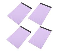 LALAFINA 4 Pièces Bloc-notes Juridique Ligné en Papier Pourpre, Léger et Facile à Transporter, Format A5 pour Bureau et Étudiants