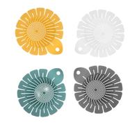 LALAFINA 4 pièces Lot de Filtres pour Évier de Cuisine Plastique Panier Filtre Fin à Mailles Récupérateur de Déchets Alimentaires et Protection Bouchage