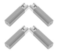LALAFINA 4 Pièces Poignées de Tirage pour Stores Enrouleurs, Poids de Rideaux en Plastique Mat, Design Carré Minimaliste, Fonction Stable pour Cordon de Store Vertical, Accessoires