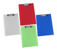 LALAFINA 4 Pièces Presse-papiers Portable en Pp, Planchette à Pince Semi-transparente, Léger, pour Clamping de Papiers, Organisation de Documents, Bureau et École, Couleur Aléatoire