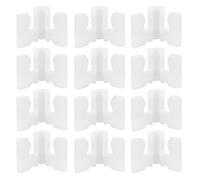 LALAFINA 40pcs Raccords de Tuyauterie pour Armoire Blanc en Plastique Montage Caché et Assemblage Facile pour Supports D'organisation Soi-même