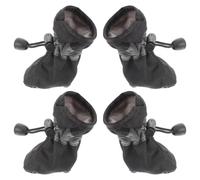 LALAFINA 4pcs Bottines Imperméables pour Petits Chiens, Chaussures pour Chien Semelle Antidérapante et Sangles Réglables, pour Promenades Pluie