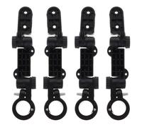 LALAFINA 4pcs Clip de Fixation du Garde-Boue Arrière en Plastique Noir pour Vélo Route et VTT, Haute Résistance, Installation Facile, Accessoire Indispensable