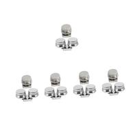 LALAFINA 5 Ensembles Pot À Mélange Pour Peinture À Huile Acier Inoxydable Petit Récipient Avec Couvercle Amovible Compatible Spiritueux Et Pour Pinceaux 2 Pièces * 5