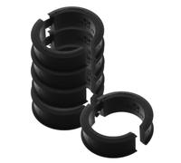 LALAFINA 5 Pièces Joint de Guidon de Vélo en Silicone Noir Entretoise de Guidon pour VTT Stable Compacte pour Longues Balades et Déplacements Urbains