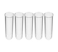 LALAFINA 5 Pièces Vase Décoratif Hydroponique Transparent, Vase à Essai en Verre, 6x2, pour Fleurs et Boutures, Eau, Usage Bureau et Maison