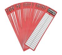 LALAFINA 50 Pièces Étiquettes de Sécurité pour Escabeau Autocollants D’inspection Mensuelle Rouges pour Chantier et Industrie Imperméables Haute Visibilité