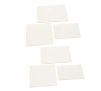 LALAFINA 6 Pièces Transparent Adhesive Memo Pads Writing For Office Home School Use Smooth Surface And Strong Self Adhesive Reusable Message Stickers Set
